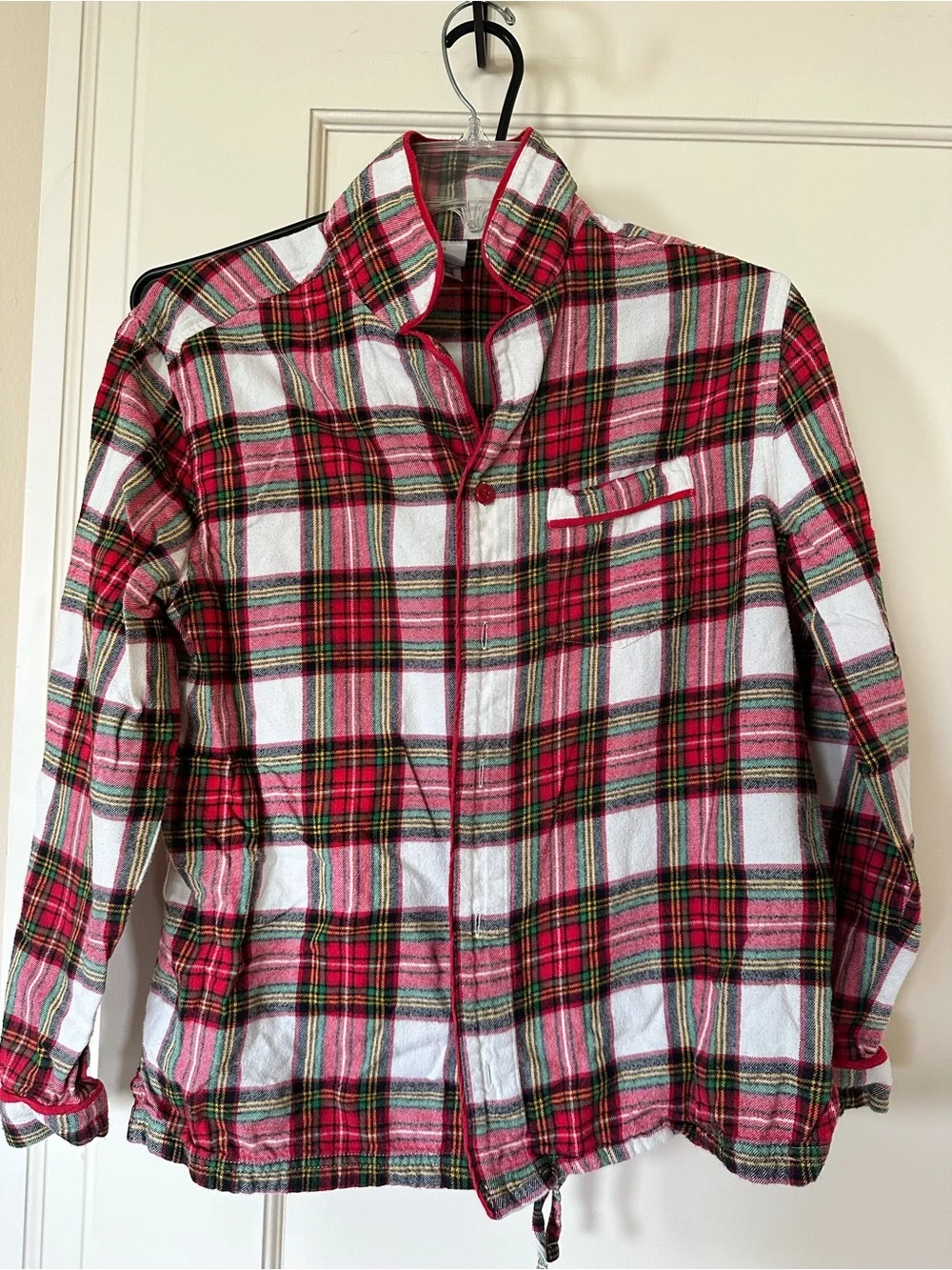 Hanna Andersson XS Red Plaid Cotton Pajama set